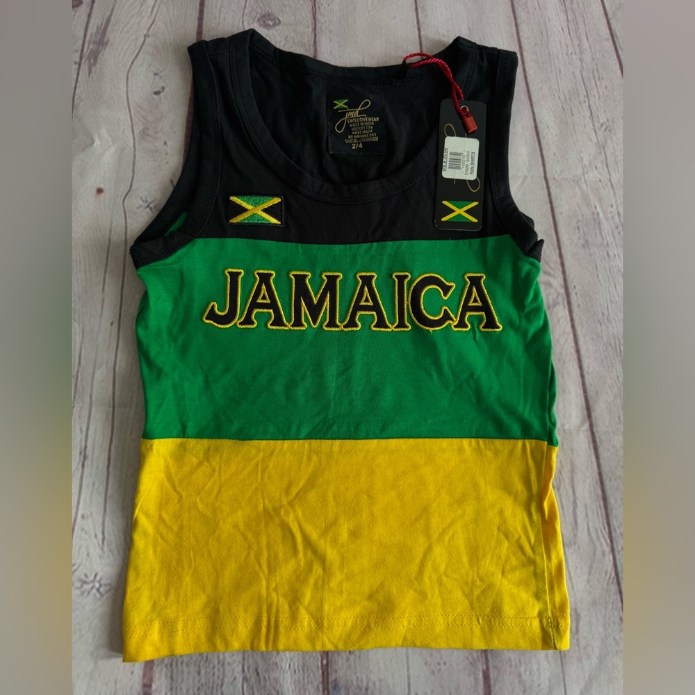 NWT-Jamaica Graphic Tank Top Toddler Size 2/4